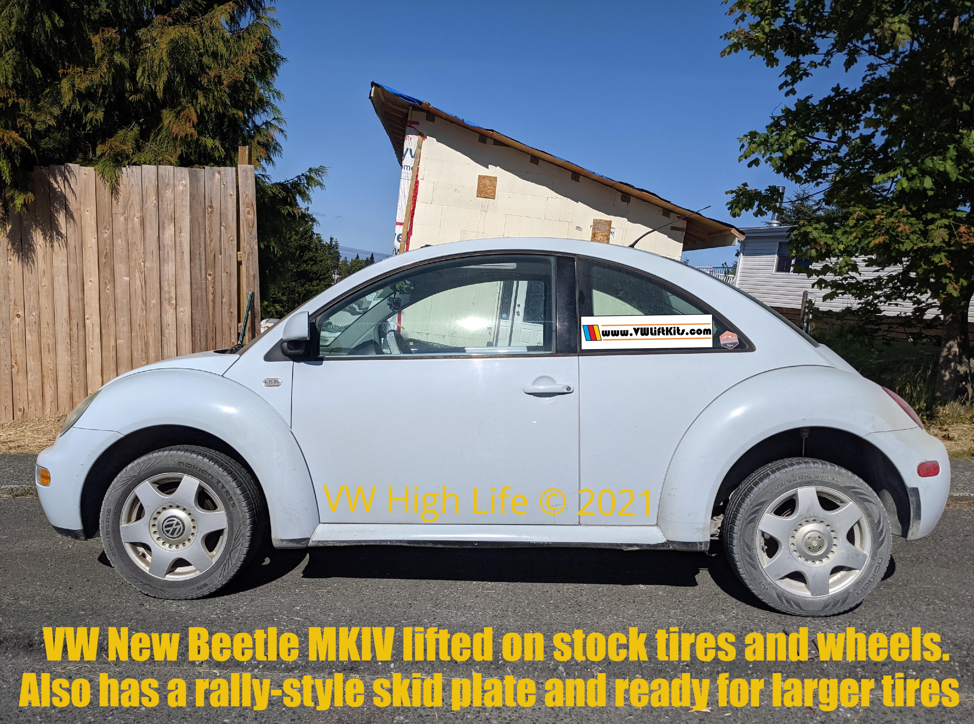 Lance raised his Beetle MKIV properly and also added our rally-style skid plate.